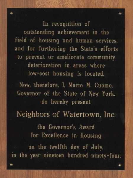 Governors Award
