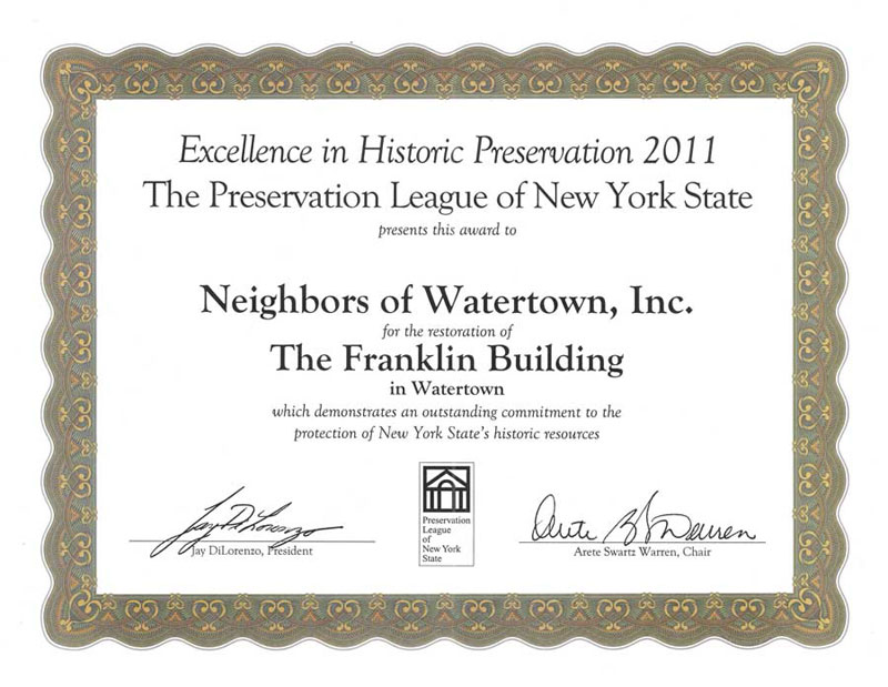 Preservation Award