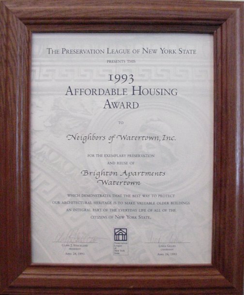 Affordable Housing Award