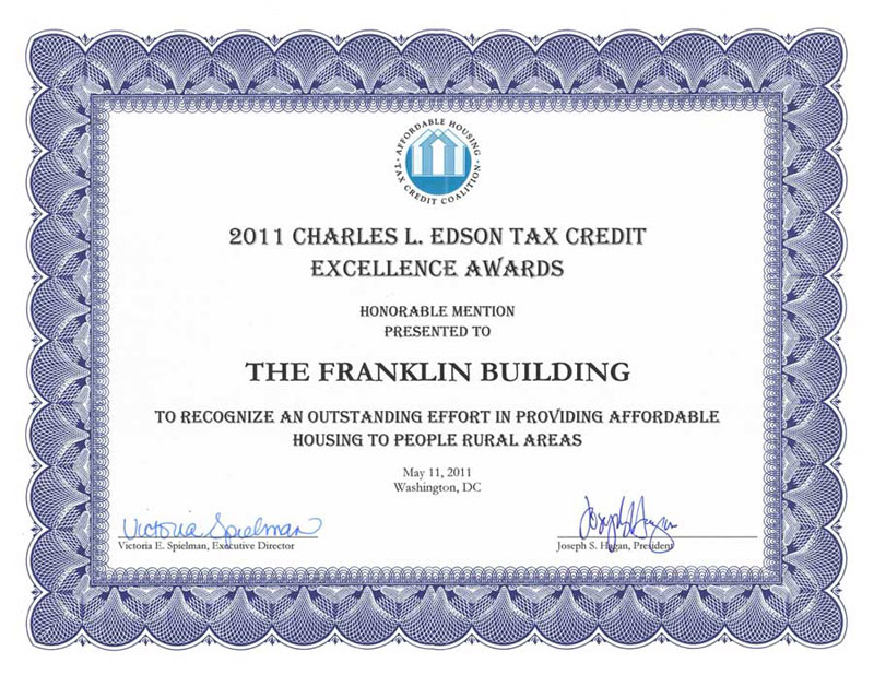 Charles L. Edson Tax Credit Excellence Award