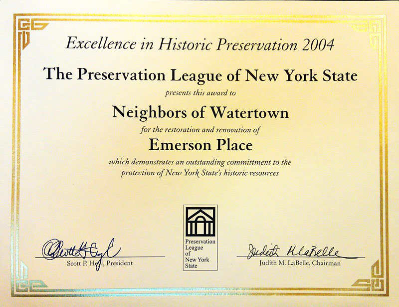 Historic Preservation Award