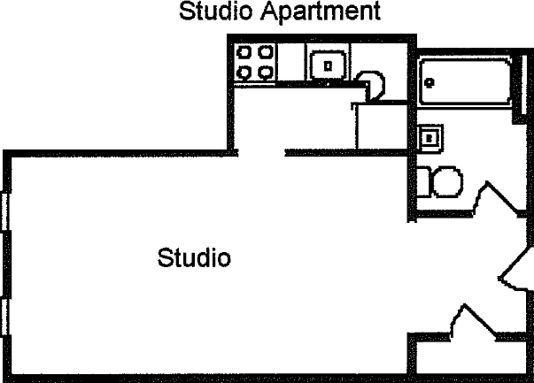 Bucks Studio Floorplan