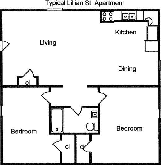 Typical Lillian Floorplan